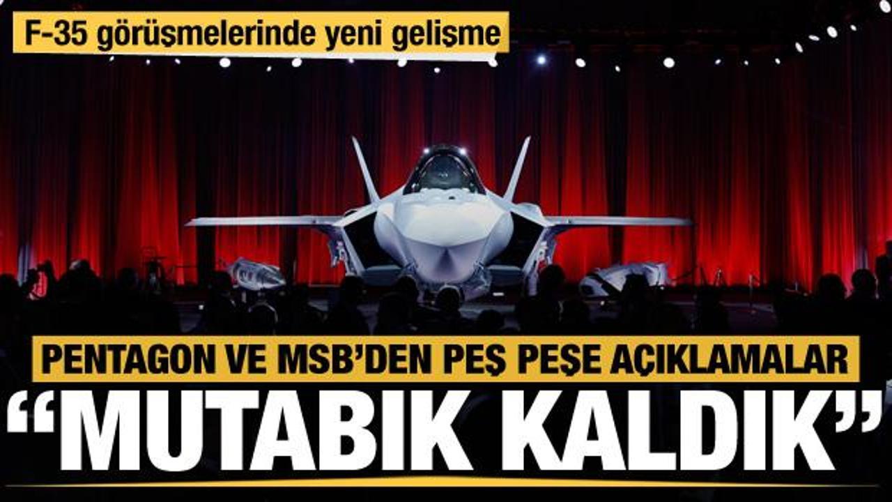 Son dakika: Türkiye ve ABD heyetleri ilk F-35 toplantısını tamamladı!