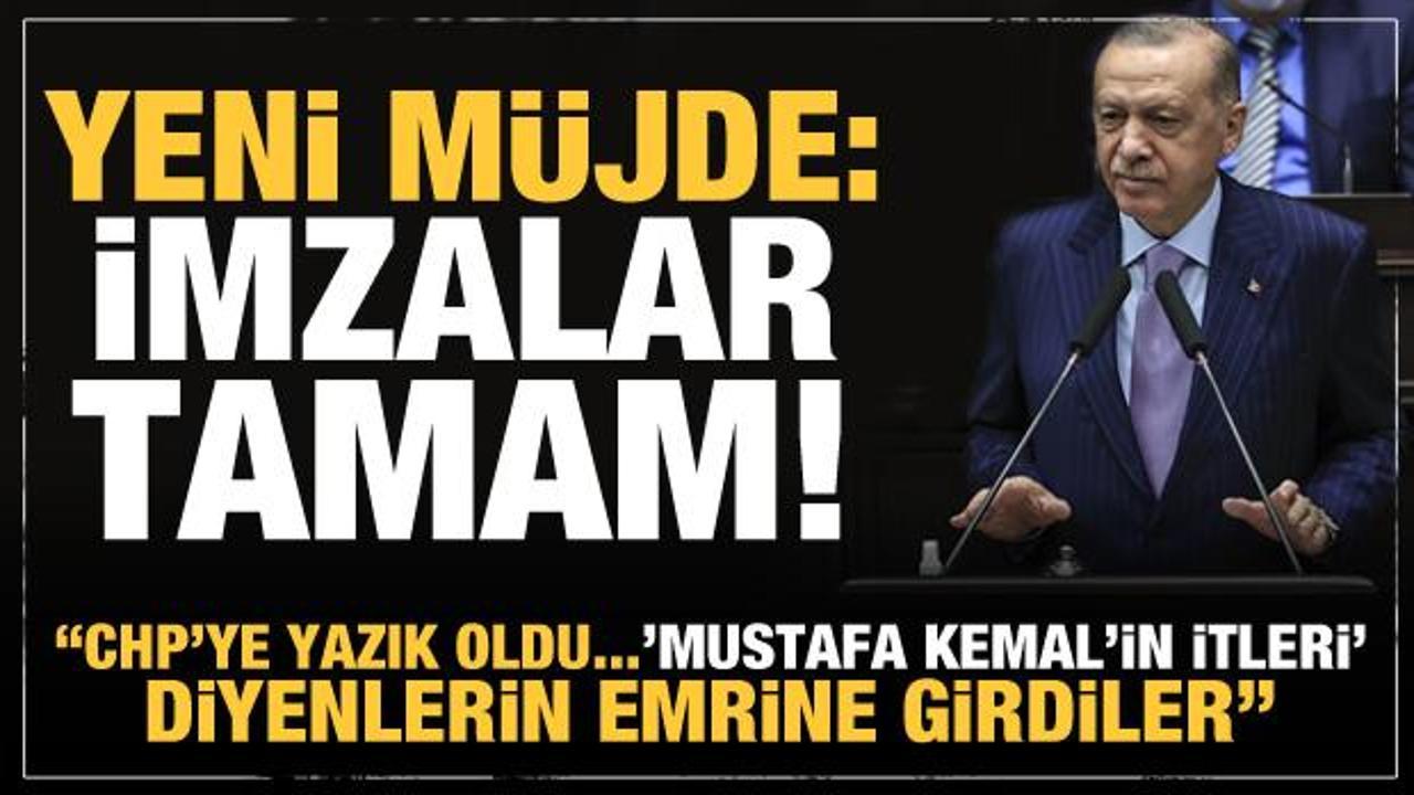 Yeni müjde veren Erdoğan'dan CHP'ye tezkere tepkisi: Boyun eğdiler yazık! 