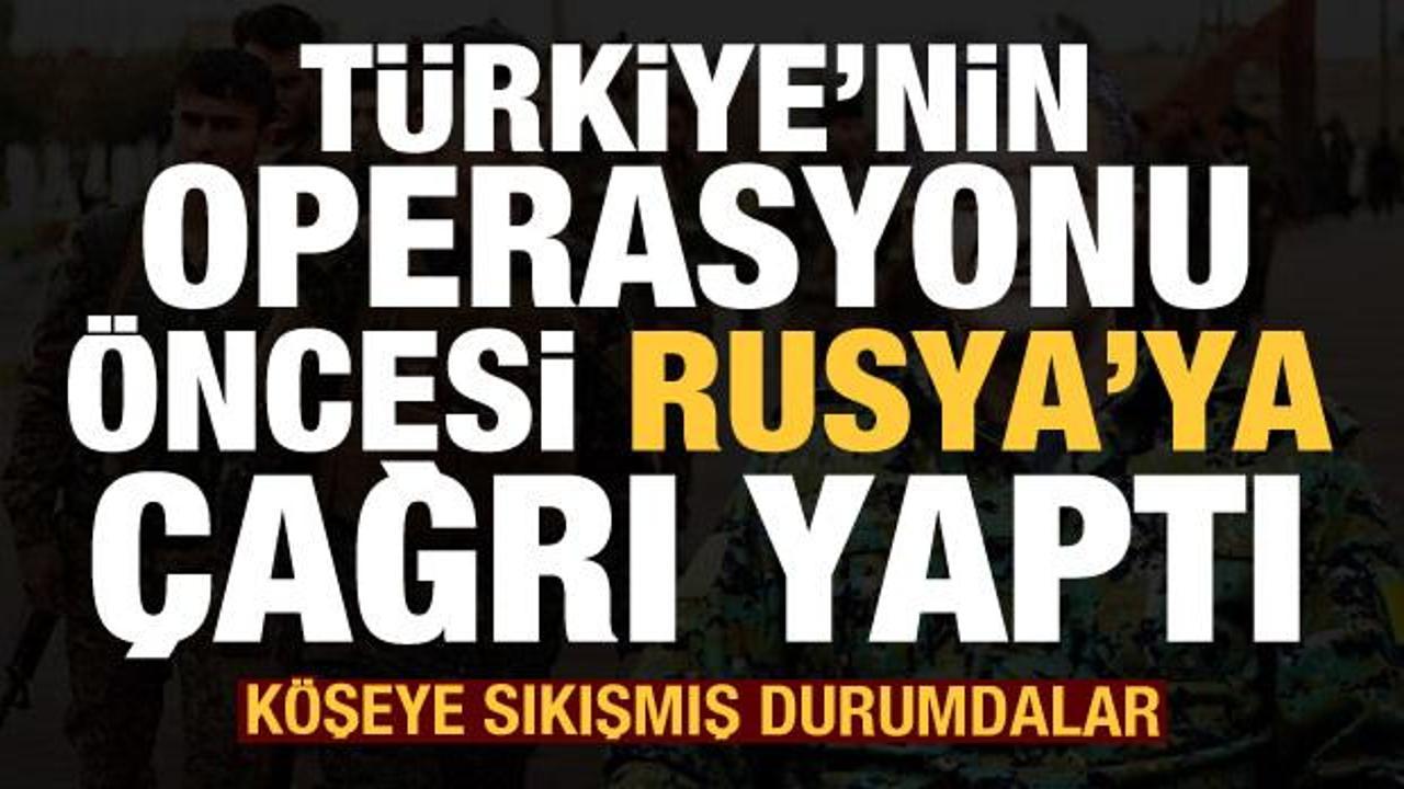 Türkiye'nin operasyonu öncesi YPG'de panik havası! Rusya'ya dikkat çeken çağrı
