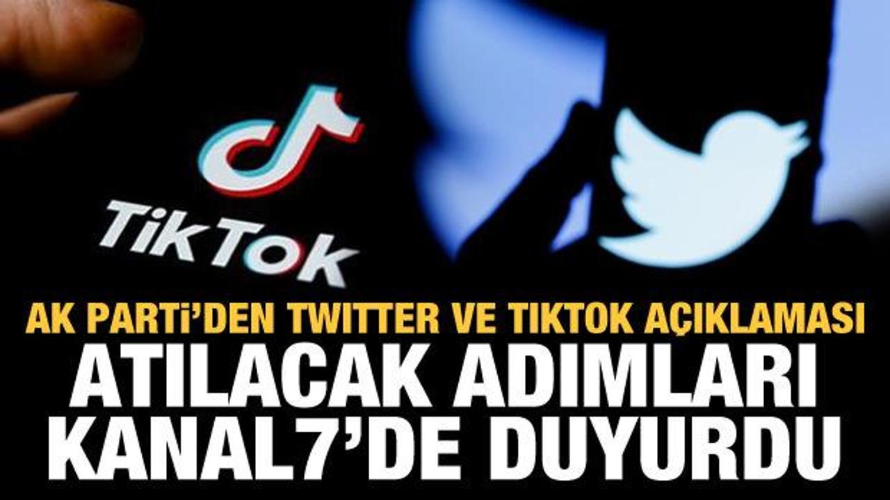 Twitter ve TikTok kapatılacak mı? AK Partili Yayman'dan Kanal7'de son dakika açıklamalar