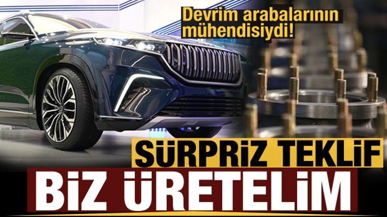 Devrim arabalarının m&uuml;hendisiydi! Yerli otomobil TOGG'a s&uuml;rpriz teklif