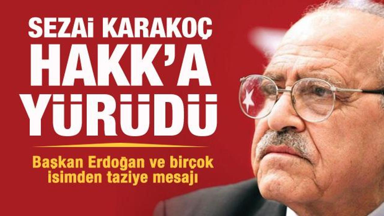 Şair ve yazar Sezai Karakoç vefat etti! Başkan Erdoğan ve birçok isimden taziye mesajı