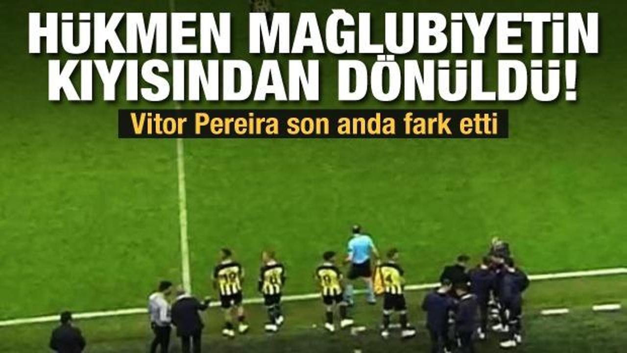 Fenerbahçe derbide hükmen mağlubiyetin kıyısından döndü!