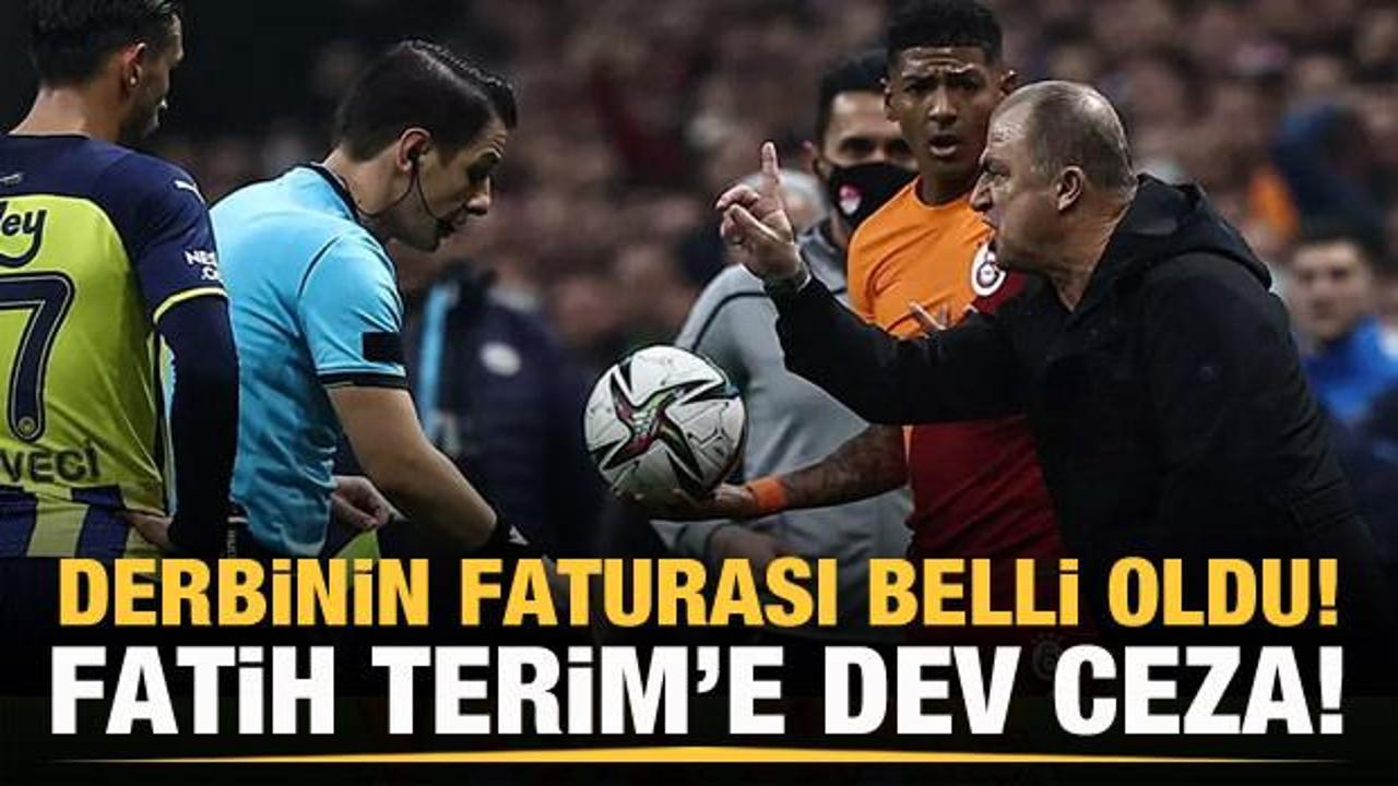 PFDK, Fatih Terim'e 5 maç men cezası verdi!