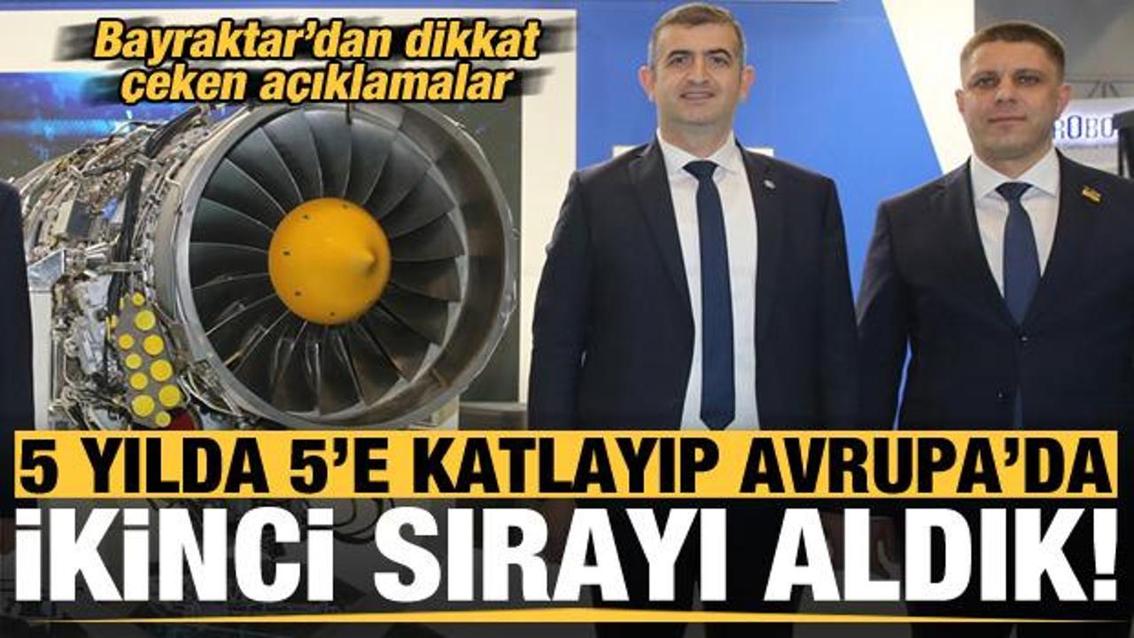 Son dakika... Bayraktar: 5 yılda 5 katlayıp Avrupa'da ikinci sıraya y&uuml;kseldik...