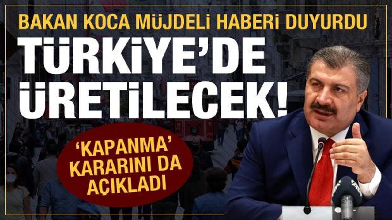 Son dakika haberi: Sağlık Bakanı Koca'dan kapanma ve Molnupiravir a&ccedil;ıklaması