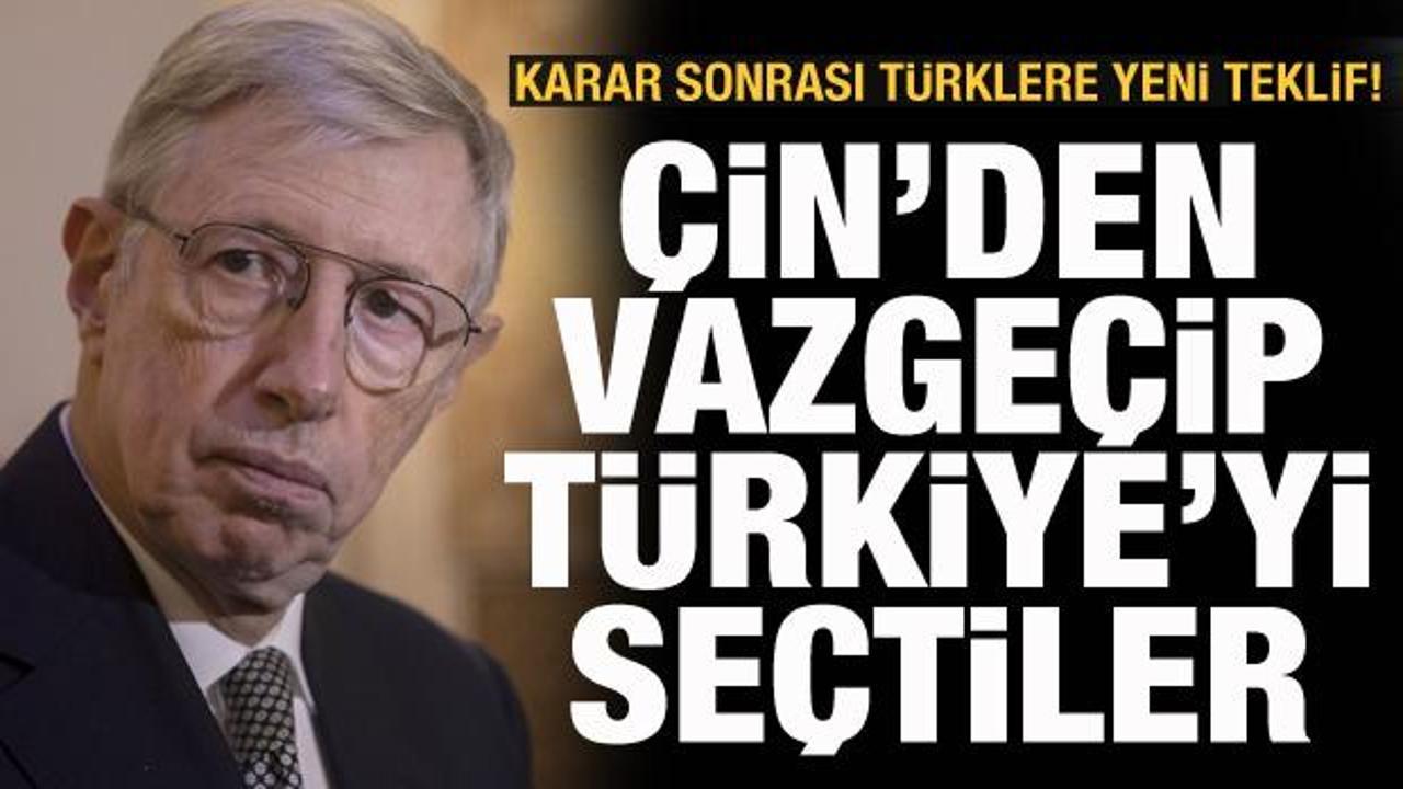 D&uuml;nya devi &Ccedil;in'den vazge&ccedil;ip T&uuml;rkiye'yi se&ccedil;ti! Karar sonrası T&uuml;rklere yeni teklif