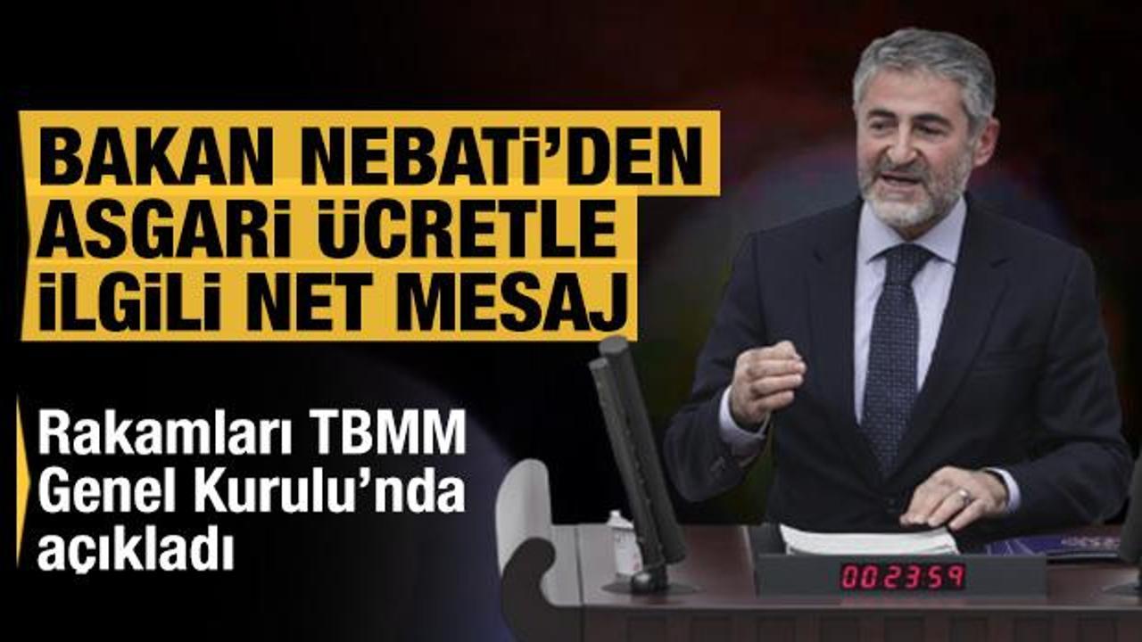 Hazine ve Maliye Bakanı Nebati'den asgari &uuml;cret a&ccedil;ıklaması