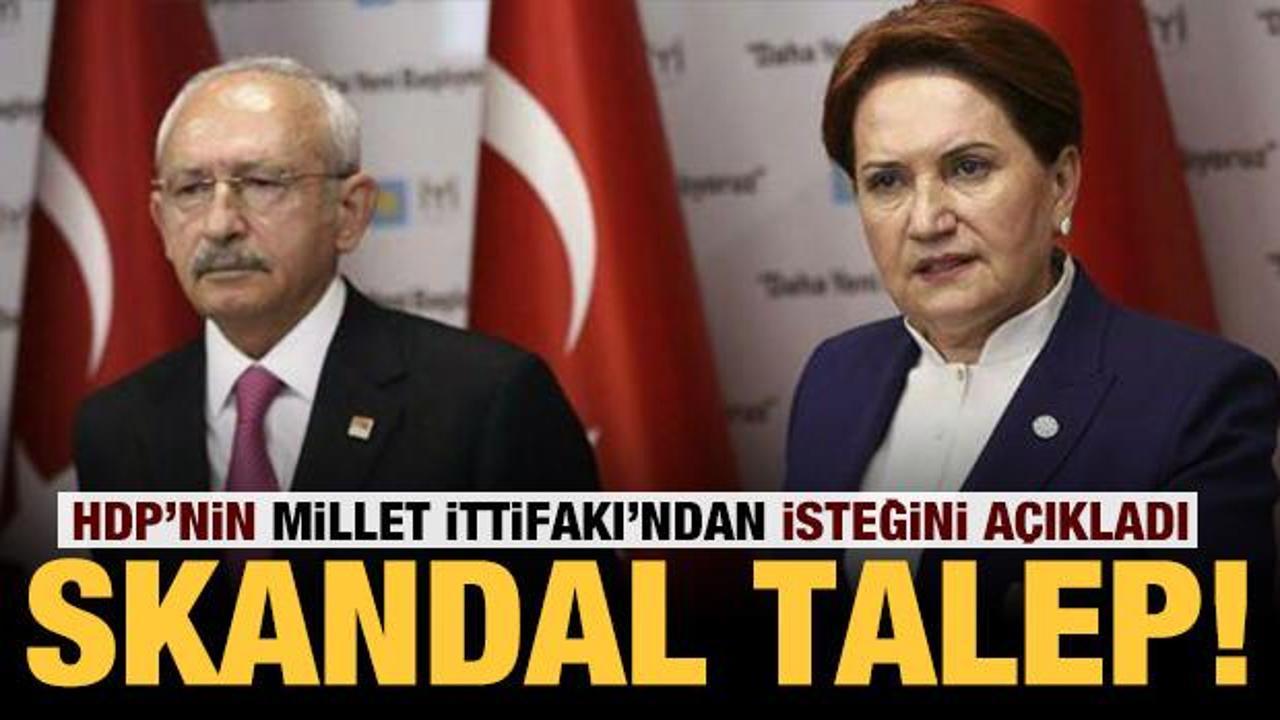 Skandal talep: HDP'nin Millet İttifakı'ndan isteğini açıkladı!
