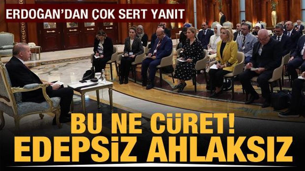 Son Dakika: Erdoğan'dan Kılı&ccedil;daroğlu'nun el hareketine sert tepki: Edepsiz, ahlaksız!