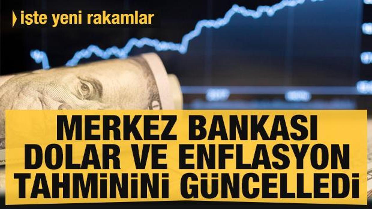 Merkez Bankası'ndan son dakika dolar ve enflasyon tahmini