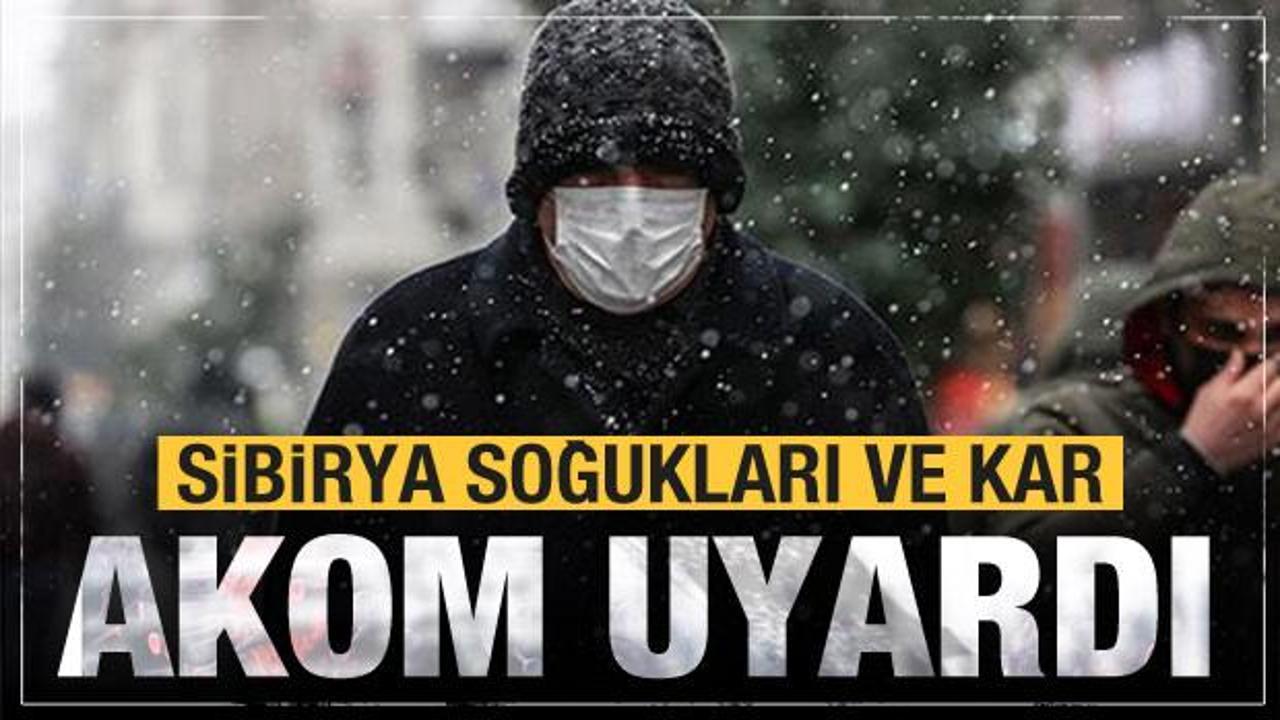 AKOM da uyardı! Sibirya soğukları İstanbul'da! Kar yağışı i&ccedil;in g&uuml;n verildi
