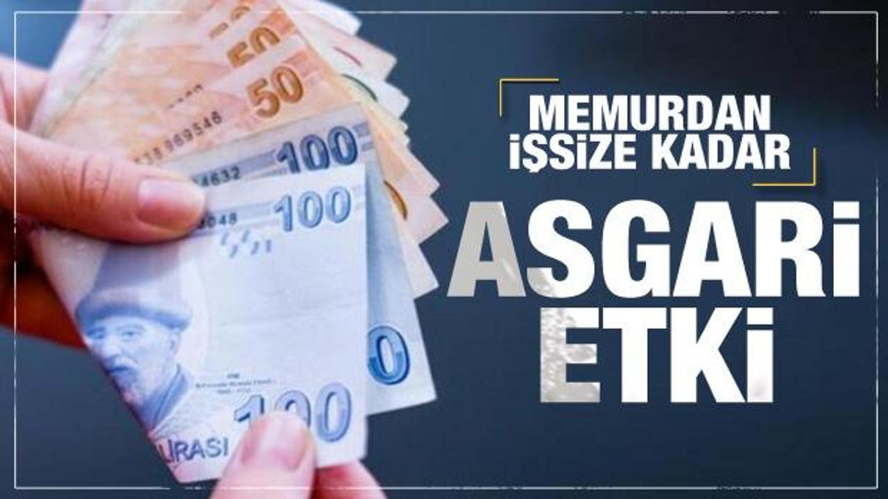 Asgari ücretin Türkiye'ye etkisi böyle olacak