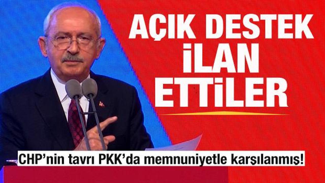 CHP&rsquo;nin tavrı PKK&rsquo;da memnuniyetle karşılanmış! Destek ilan ettiler