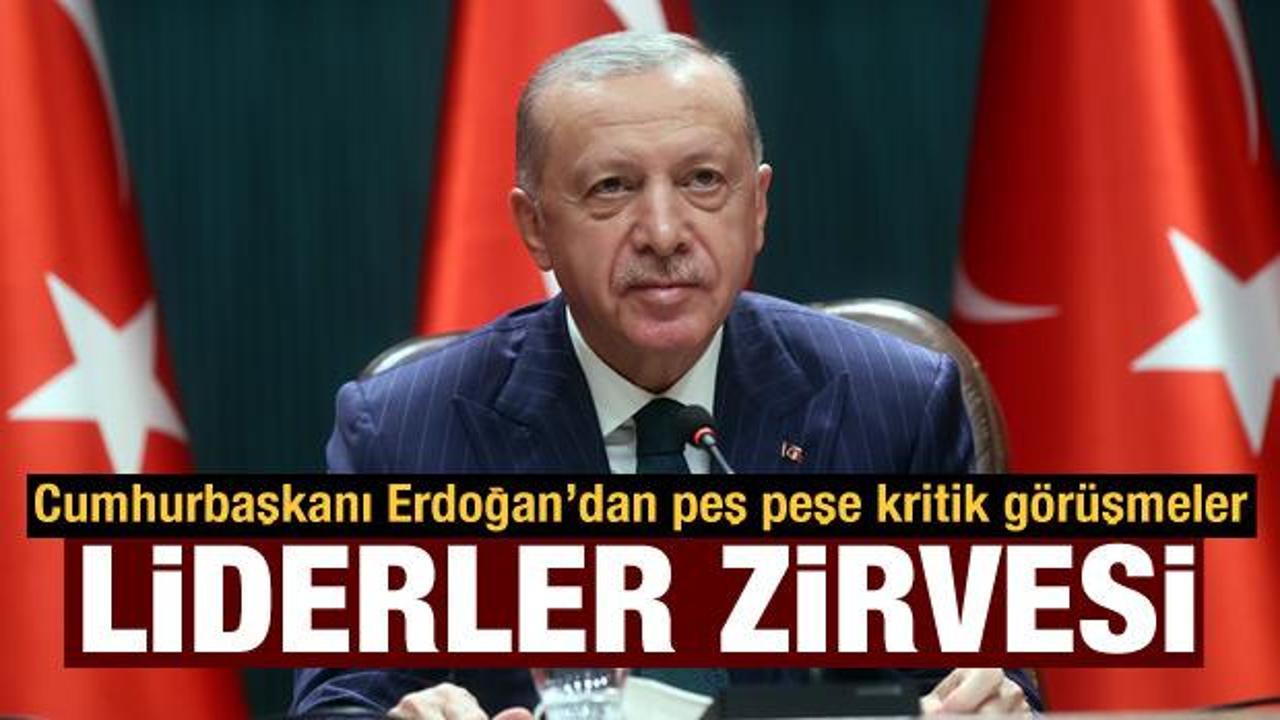 Cumhurbaşkanı Erdoğan'dan kritik temaslar: Afrikalı liderler ile bir araya geldi!