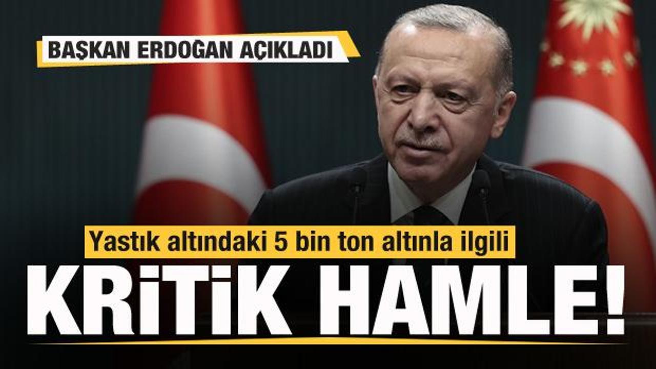 Başkan Erdoğan son dakika altın açıklaması! Alınan kararı duyurdu