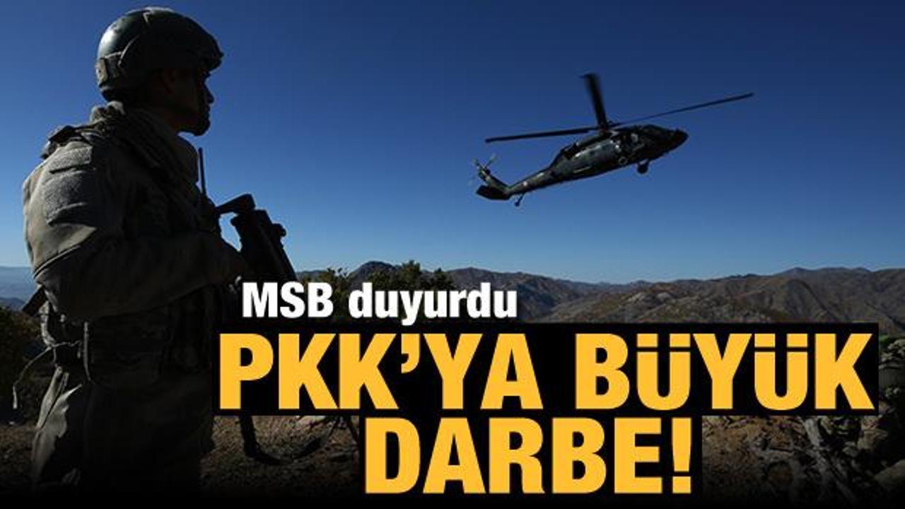 Son Dakika... MSB duyurdu: PKK'ya b&uuml;y&uuml;k darbe!
