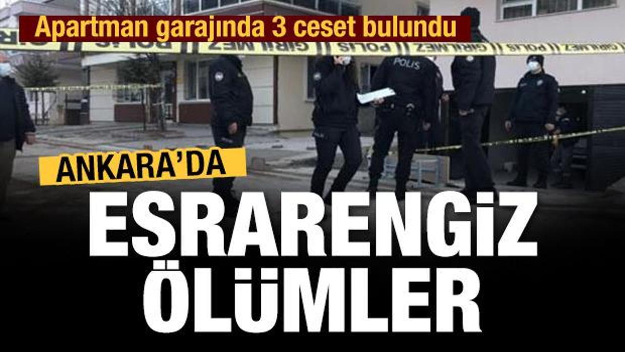 Esrarengiz &ouml;l&uuml;mler! Apartman garajında 3 ceset bulundu