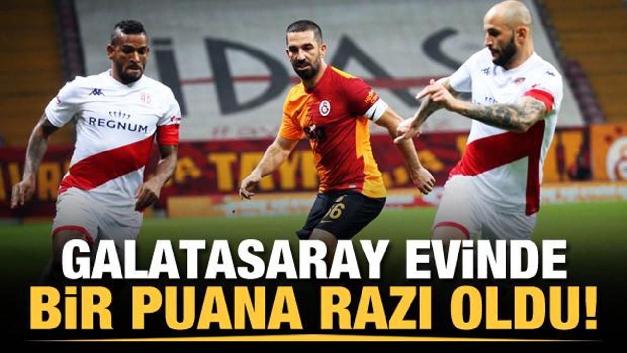 Galatasaray evinde 1 puana razı oldu!