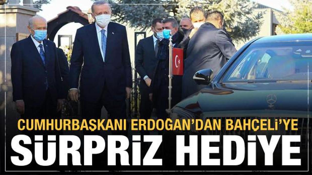 Cumhurbaşkanı Erdoğan'dan Bahçeli'ye sürpriz hediye
