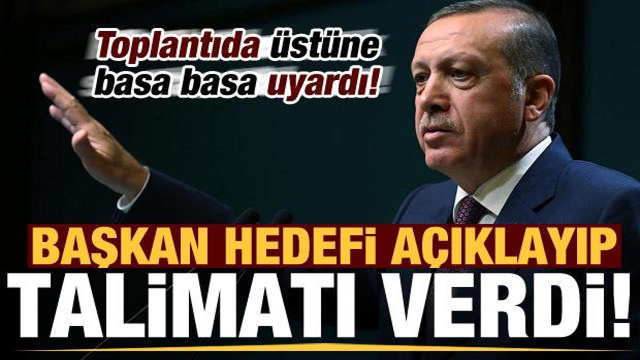 Son dakika: Erdoğan üstüne basa basa uyardı! Talimat verip, hedefi açıkladı...