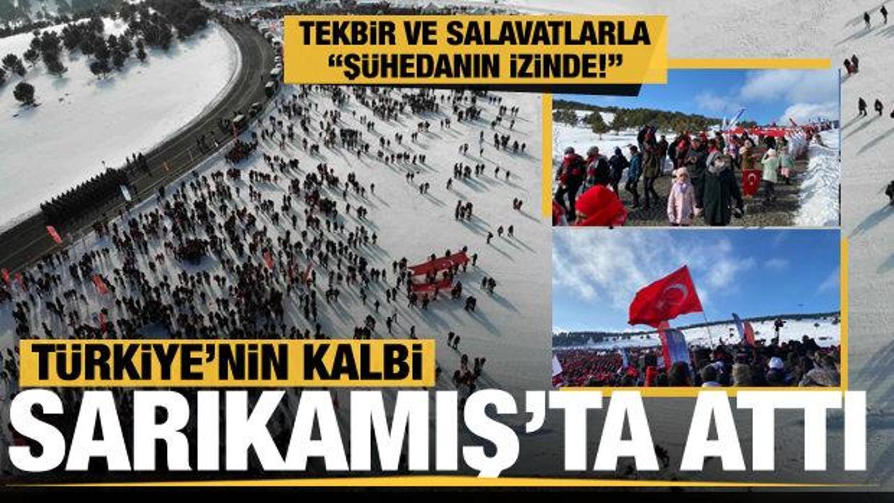 Türkiye tekbir ve salavatlarla Sarıkamış'ta "Şühedanın İzinde!"
