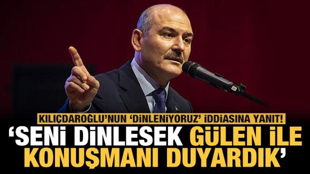 Bakan Soylu'dan Kılıçdaroğlu'na yanıt: Seni dinlesek Pensilvanya ile konuşmanı duyardık