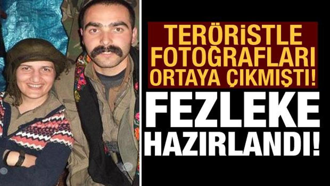 PKK'lı teröristle fotoğrafları çıkan HDP'li Semra Güzel hakkında fezleke hazırlandı
