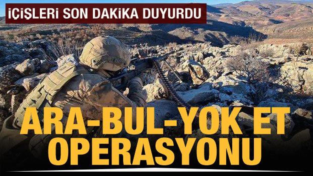 Eren Kış-15 Batman-Zori Şehit Jandarma Er Fatih Tekdoğan operasyonu başladı