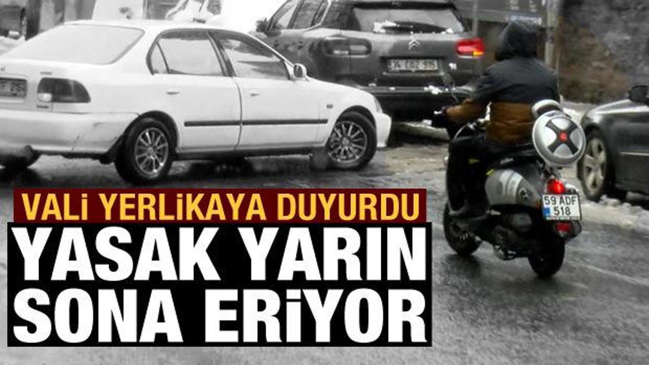 İstanbul'da motokuryelerin yasağı yarın sona eriyor