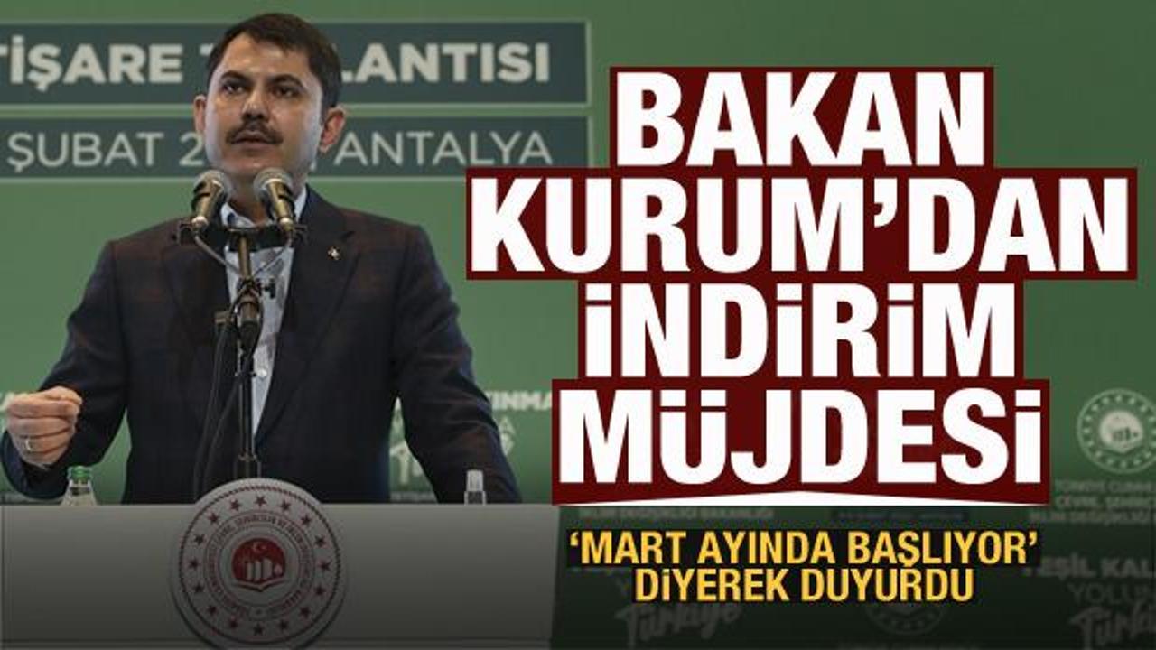 Bakan Kurum'dan TOKİ konutlarına indirim m&uuml;jdesi