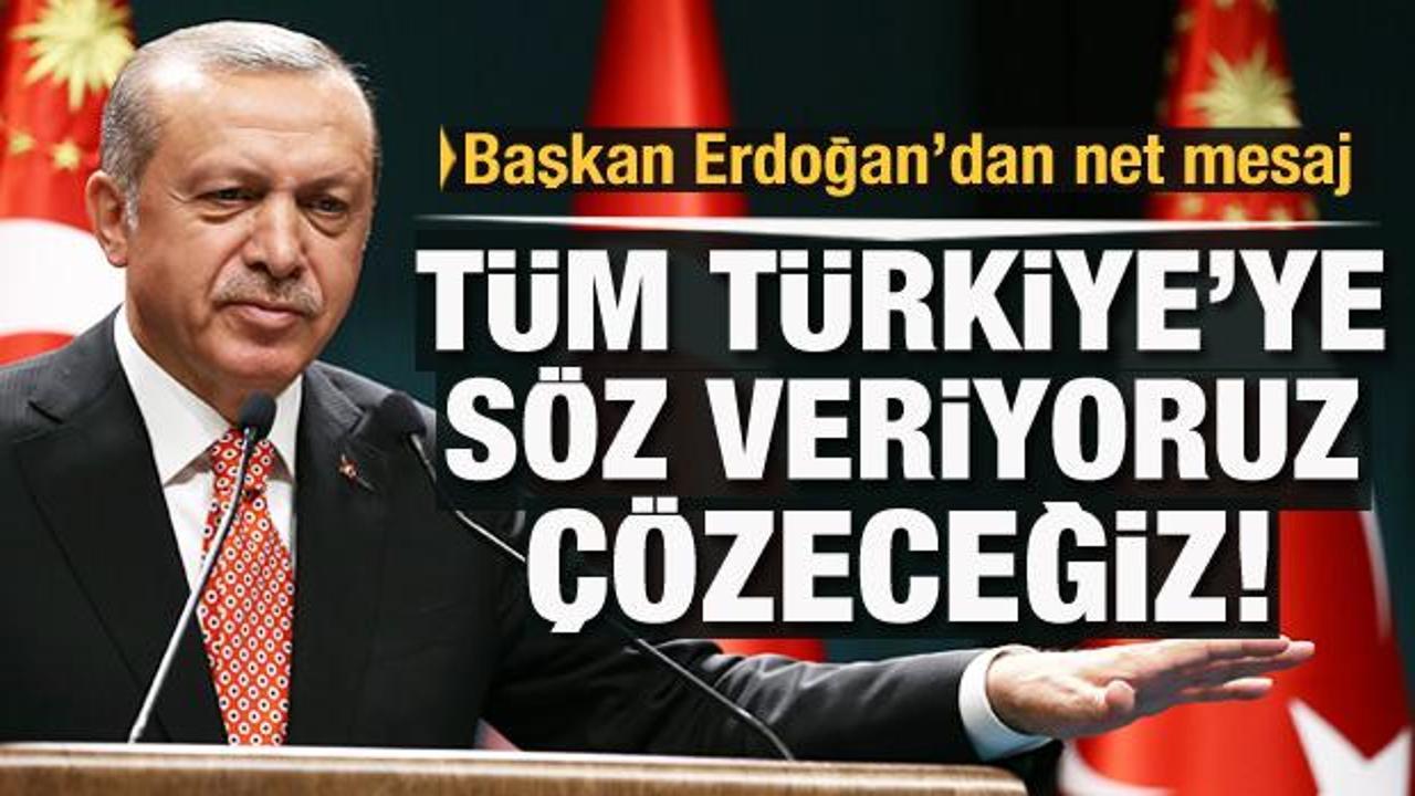 Başkan Erdoğan: Tüm Türkiye'ye söz veriyoruz, Hayat pahalılığı meselesini çözeceğiz