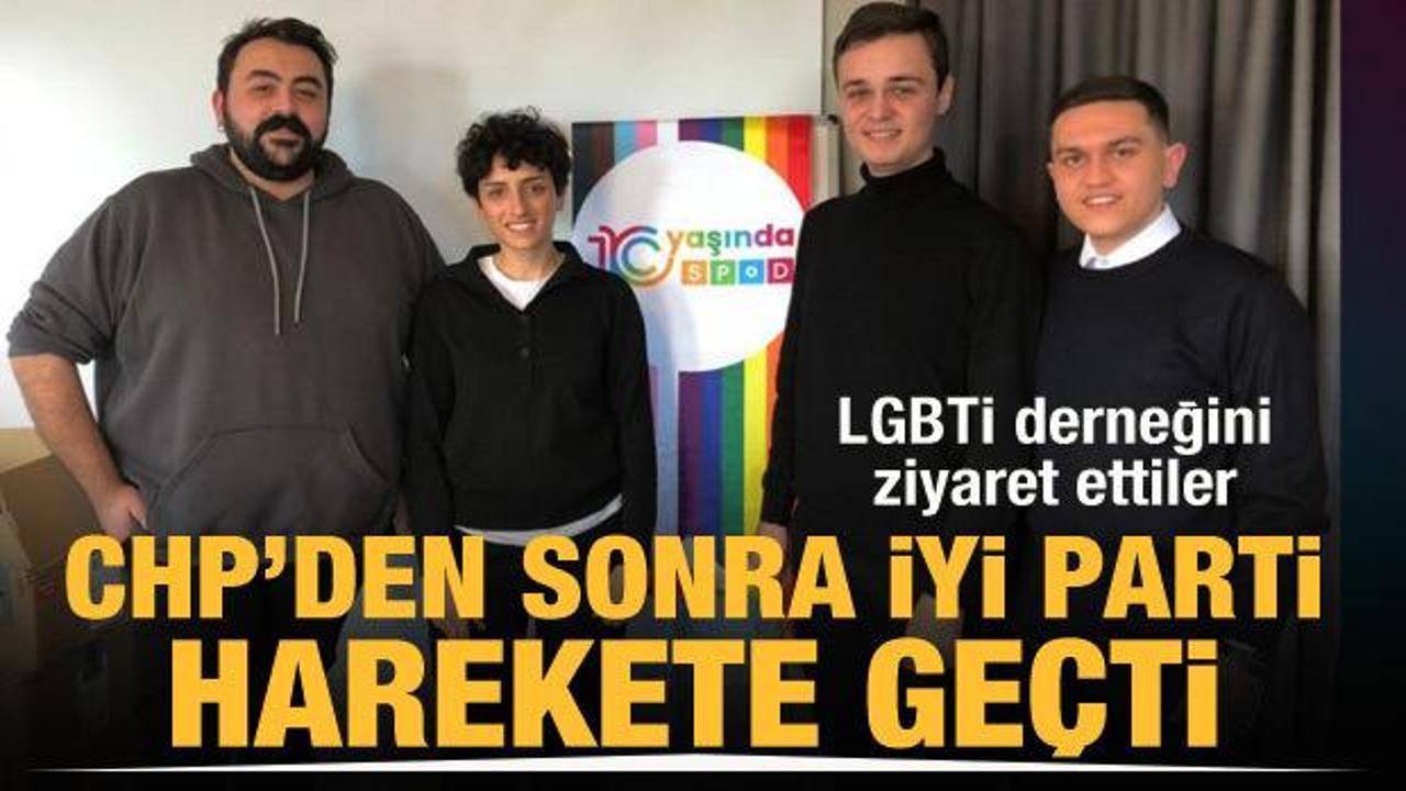 CHP'den sonra şimdi de İYİ Parti! LGBTİ derneğini ziyaret ettiler