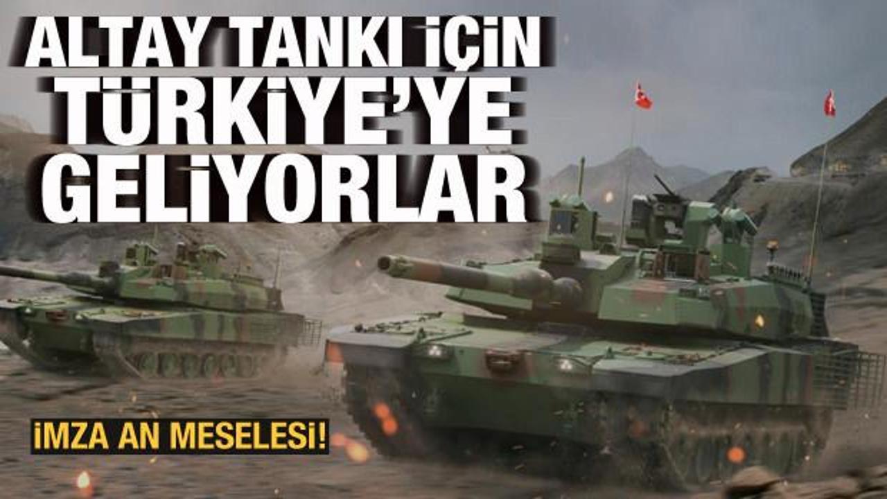 Güney Koreliler Altay Tankı için Türkiye'ye geliyor