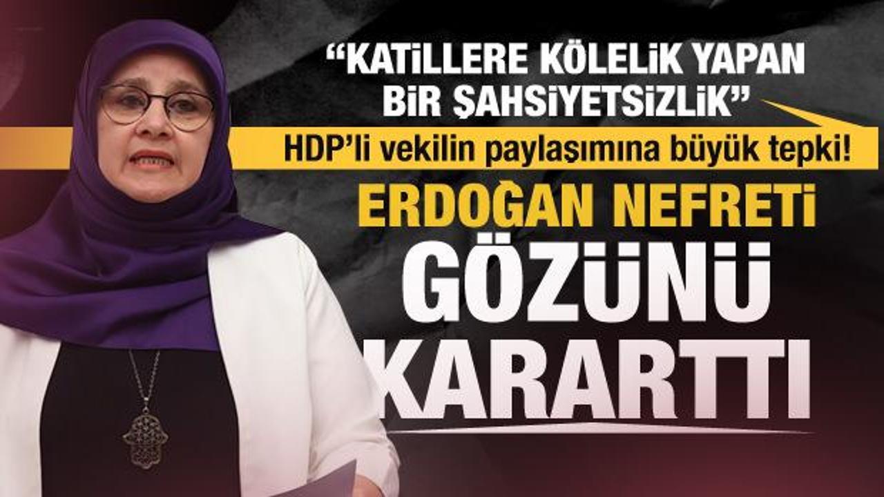 HDP'li Hüda Kaya'dan Cumhurbaşkanı Erdoğan'a nefret sözleri: Dilerim geçmiş olmasın