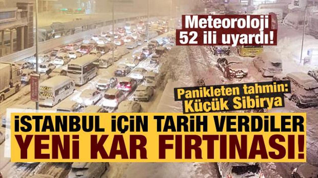 Meteoroloji 52 ili uyardı! İstanbul için son dakika tarih verdiler, yeni kar fırtınası...