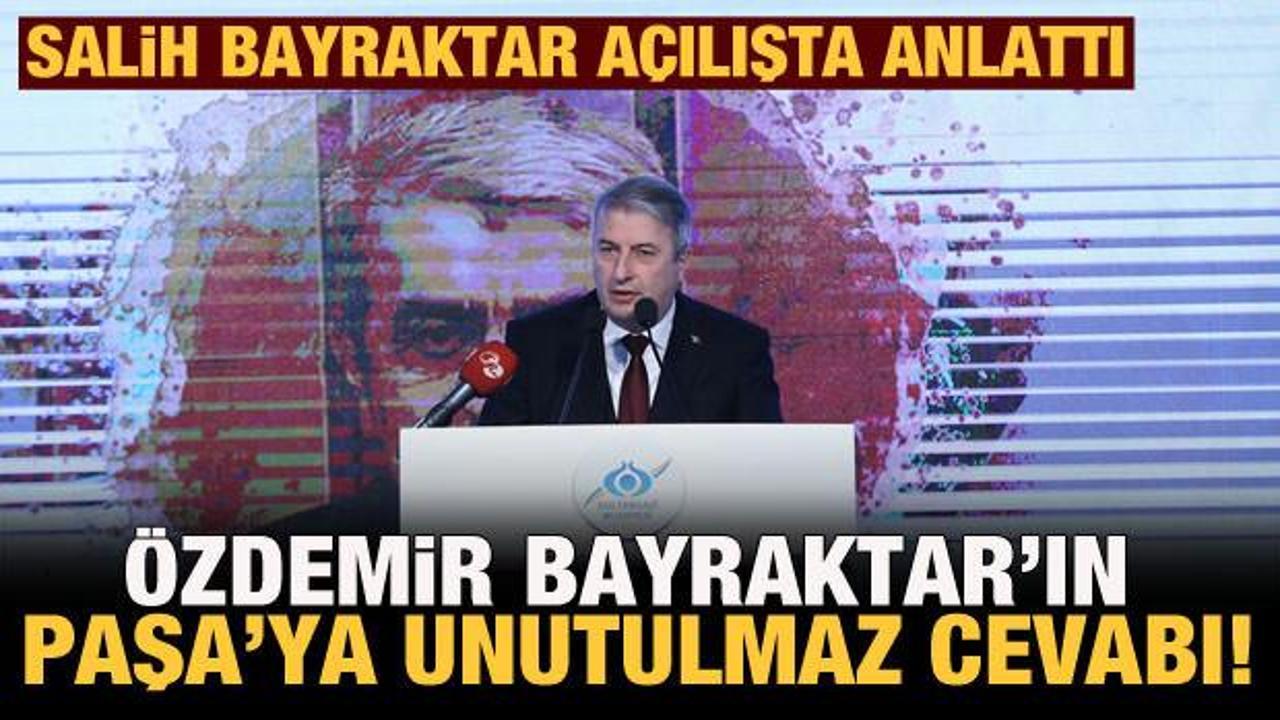 Salih Bayraktar ilk kez anlattı, Özdemir Bayraktar'ın Paşa'ya verdiği cevap!
