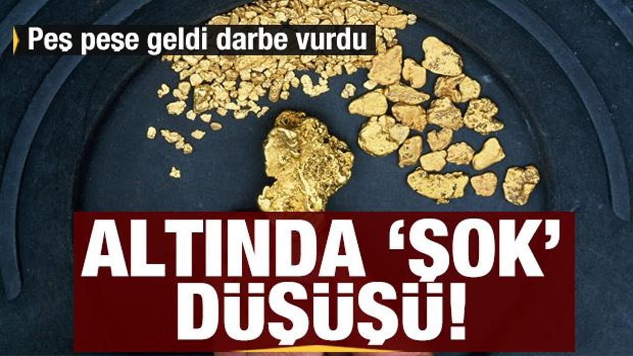 Altın fiyatlarında 'şok' d&uuml;ş&uuml;ş&uuml; (Altın fiyatları neden d&uuml;şt&uuml;?)