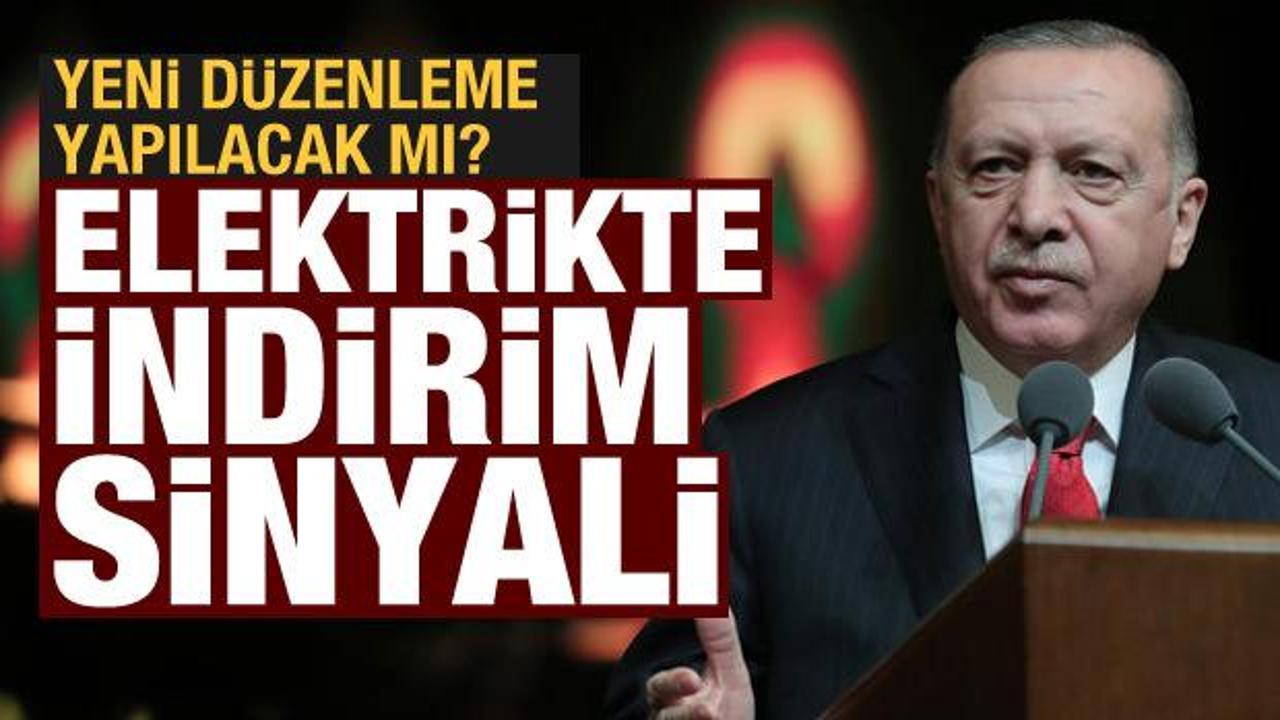 Elektrikte indirim olacak mı? Erdoğan'dan son dakika açıklaması
