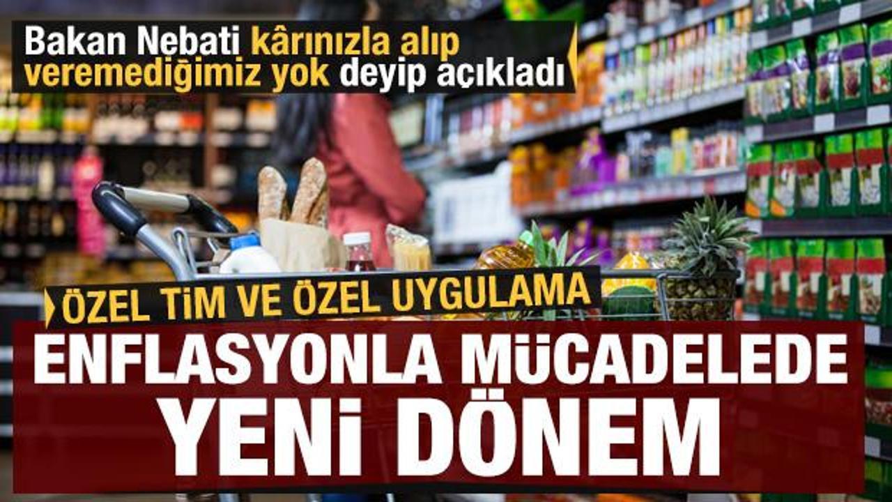 Enflasyonla m&uuml;cadelede yeni d&ouml;nem! Mobil uygulama ve m&uuml;cadele timi kuruluyor