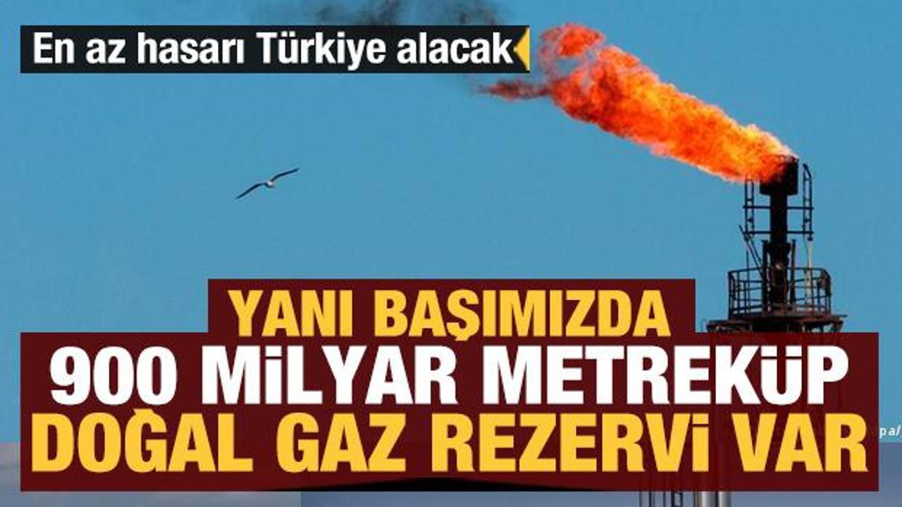 T&uuml;rkiye'nin yanı başında 900 milyar metrek&uuml;p doğal gaz rezervi var