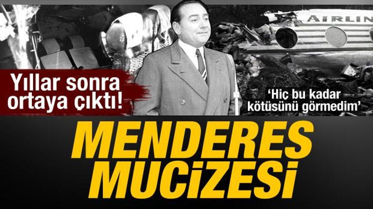 Adnan Menderes'in uçak kazasının ayrıntıları