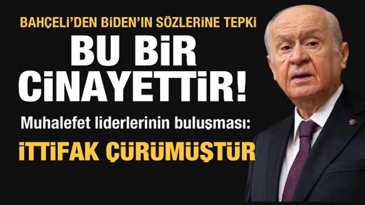 Bah&ccedil;eli'den ABD Başkanı Biden'a tepki: Bu bir cinayettir!