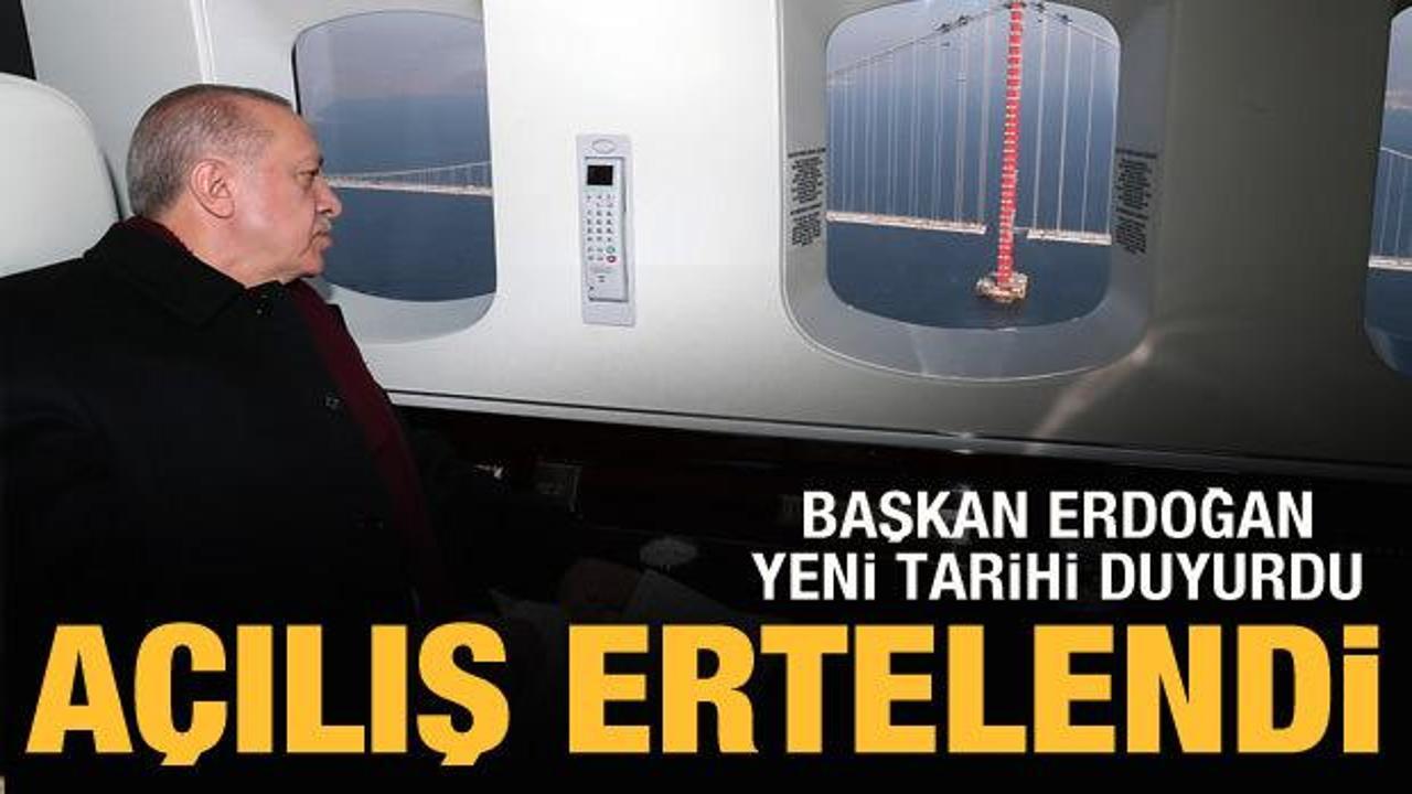 Cumhurbaşkanı Erdoğan a&ccedil;ıkladı: 1915 &Ccedil;anakkale K&ouml;pr&uuml;s&uuml;'n&uuml;n a&ccedil;ılışı 18 Mart'ta yapılacak