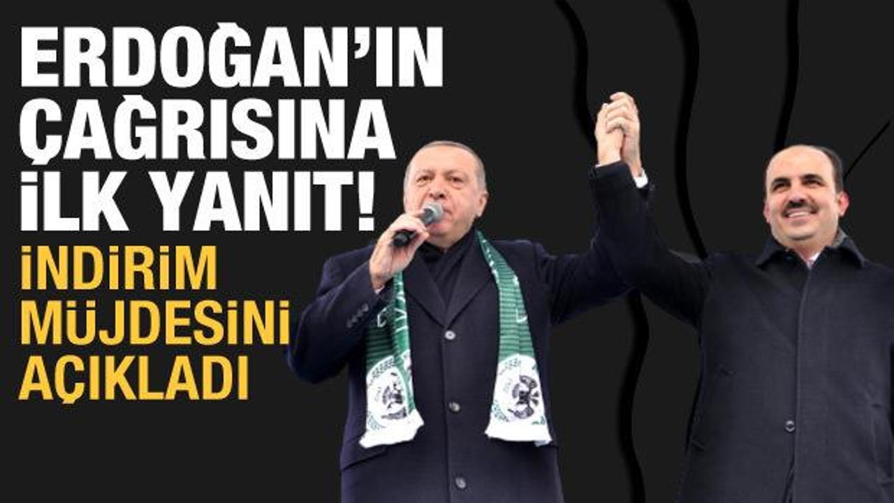 Erdoğan'ın çağrısına ilk yanıt Konya'dan: Yüzde 14 indirim yapacağız