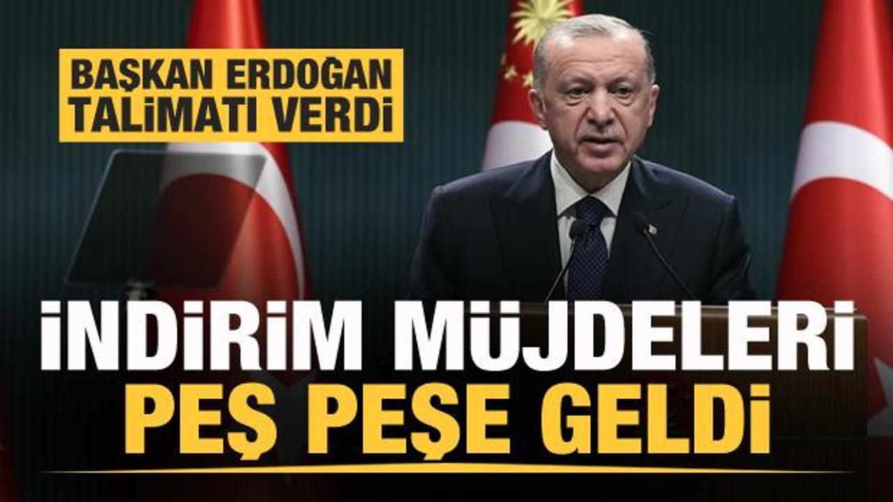 Erdoğan'ın talimatı sonrası suya indirim haberleri peş peşe geliyor