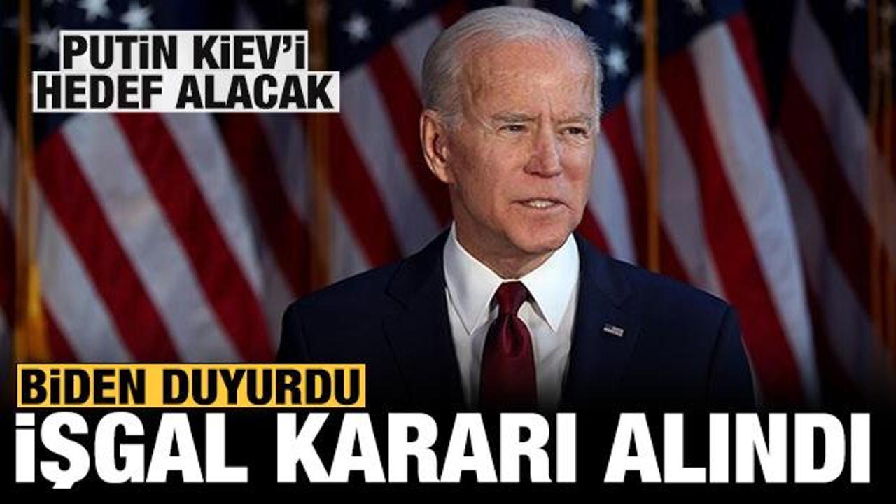 Son dakika: Biden'dan flaş a&ccedil;ıklama: Rusya işgal kararı aldı!
