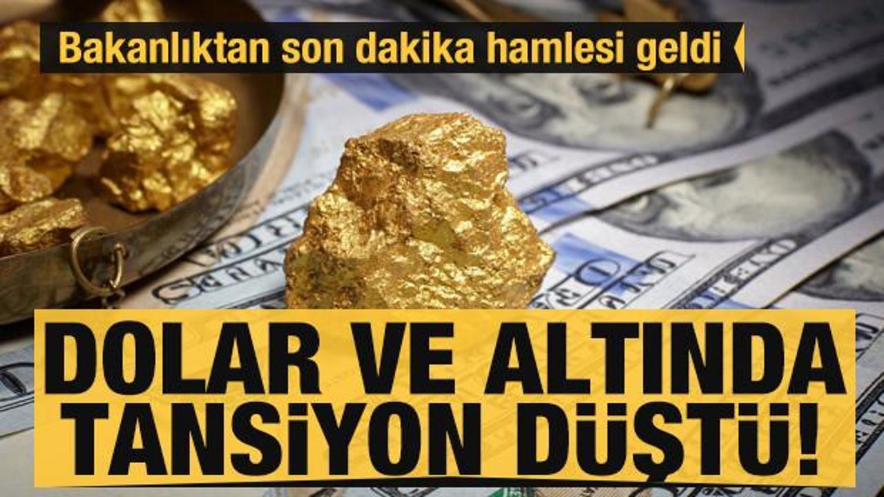 Dolar ve altındaki tansiyon d&uuml;şt&uuml;! Bakanlıktan son dakika hamlesi geldi