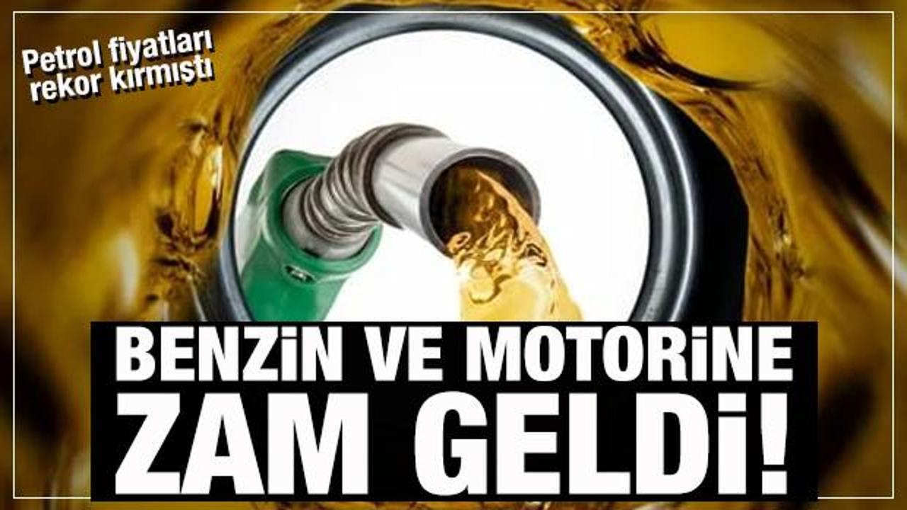 Benzin ve motorine zam geldi