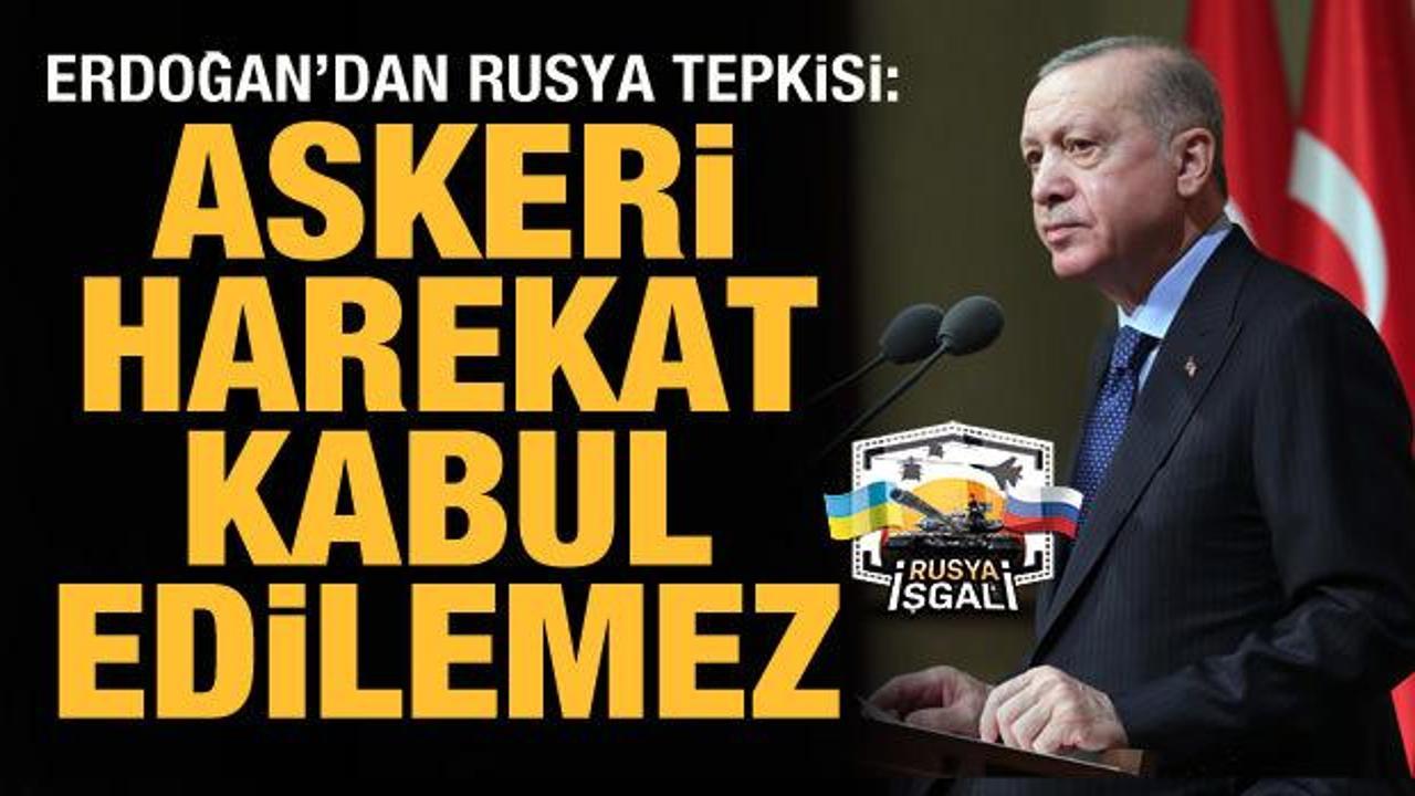 Cumhurbaşkanı Erdoğan: Askeri harekatı reddediyoruz!